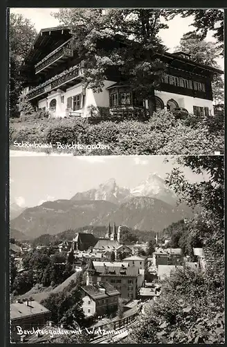 AK Berchtesgaden, Schönhäusl, Ortsansicht mit Wutzmann