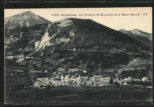 AK Le Triéves St. Maurice, Vue Générale et le Mont Barral