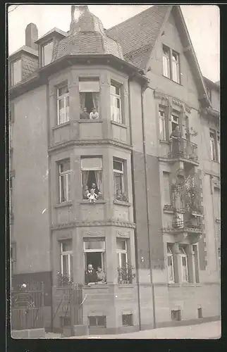 Foto-AK Mannheim-Lindenhof, Wohnhaus in der Emil-Heckel-Strasse