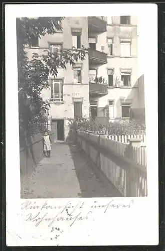 Foto-AK Leipzig-Gohlis, Wohnhaus in der Breitenfelder Strasse 73