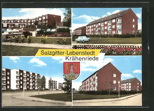 AK Bad Salzgitter-Lebenstedt, Siedlung Krähenriede, Wappen der Stadt