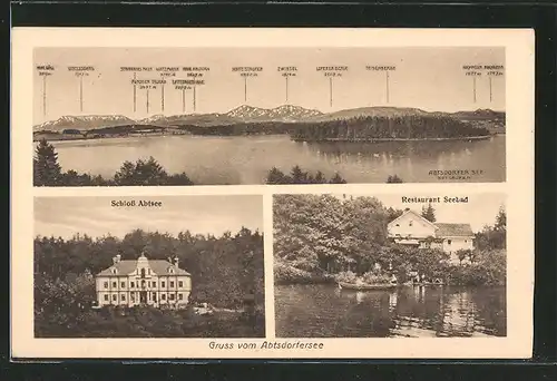 AK Laufen, Schloss Abtsee, Restaurant Seebad am Abtsdorfersee