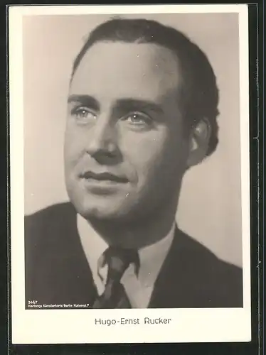 AK Portrait des Schauspielers "Hans-Ernst Rucker"