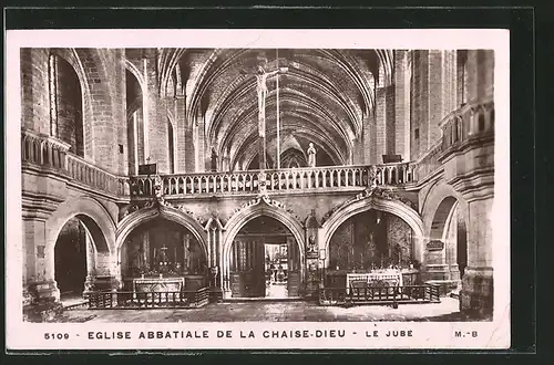 AK La Chaise-Dieu, Eglise Abbatiale, Le Jube