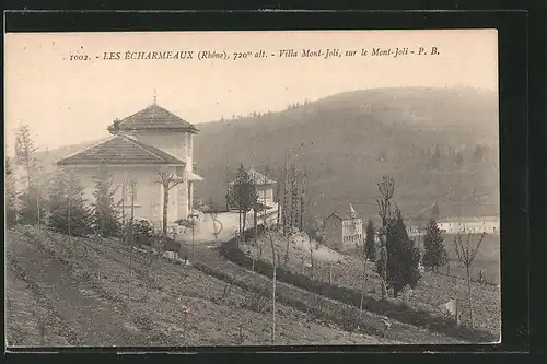 AK Les Écharmeaux, Villa Mont-Joli, sur le Mont-Joli