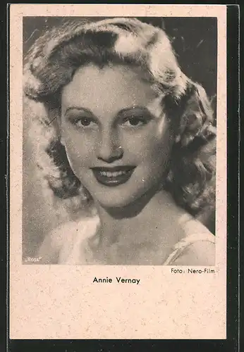 AK Schauspielerin Annie Vernay, Porträt