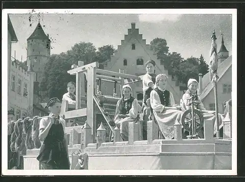 AK Biberach, Biberacher Schützenfest, Festzug: Weberwagen