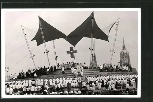 AK München, 37. Eucharistischer Weltkongress 1960, Gottesdienst