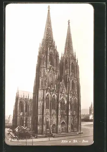 AK Köln, Der Kölner Dom, Ansicht von Westen