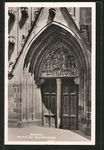AK Rottweil, Portal der Kapellenkirche