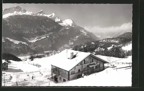 AK Reuti, Ferienhaus "Steinihus" im Winter, Bes. M. Mettler