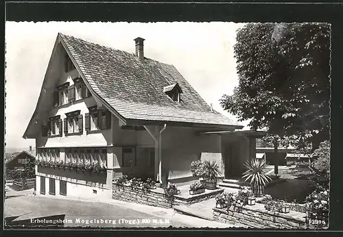AK Mogelsberg, Erholungsheim, Eingang zur Terrasse