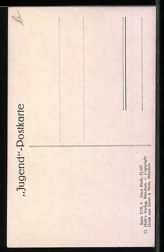 Künstler-AK G.Hirth`s Verlag, Serie XVII, 1: Paul Rieth, Flirt, Jugend-Postkarte