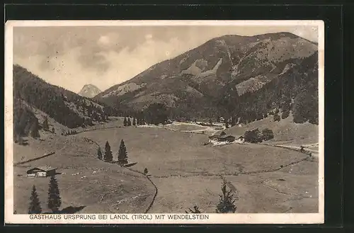 AK Landl, Gasthaus Ursprung mit Wendelstein