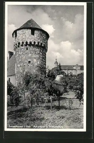 AK Schmalkalden, Pulverturm mit Wilhelmsburg