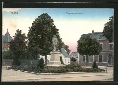 AK Treuen, Bismarckdenkmal