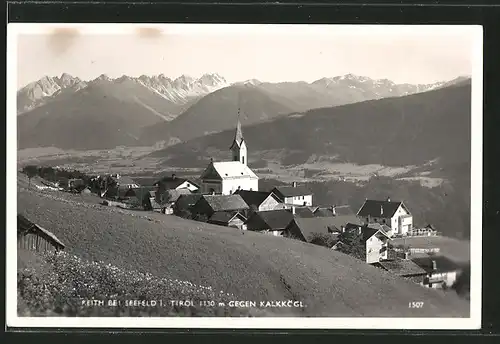 AK Reith, Ortsansicht gegen Kalkkögl