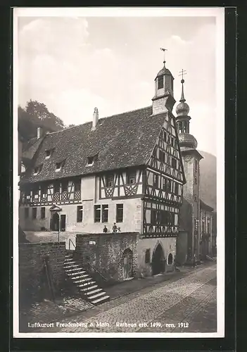 AK Freudenberg, Partie am Rathaus, erb. 1499, ren. 1912