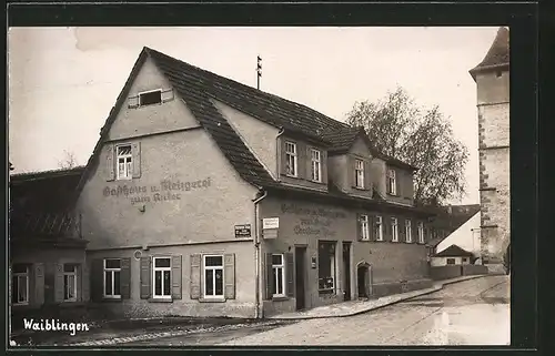 Foto-AK Waiblingen, Gasthaus zum Anker, Winnender Strasse 2