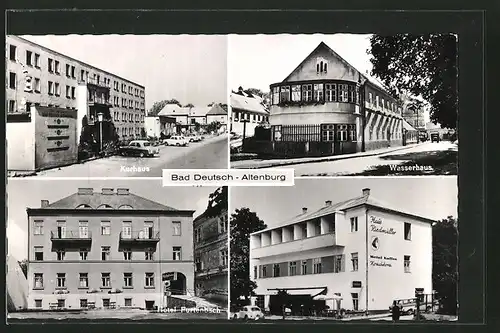 AK Bad Deutsch-Altenburg, Kurhaus, Wasserhaus, Hotel Furtenbach