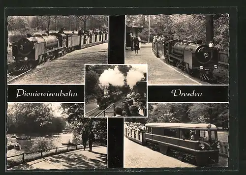 AK Pioniereisenbahn Dresden, verschiedene Züge