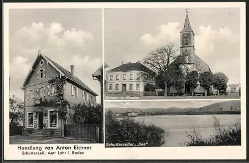 AK Schutterzell, Handlung von Anton Eichner, Schule und Kirche, Schutterzeller See