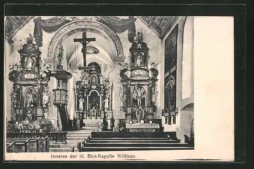 AK Willisau, Inneres d. Hl. Blut-Kapelle