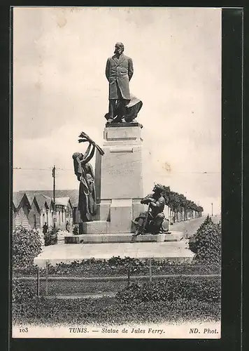 AK Tunis, Statue de Jules Ferry