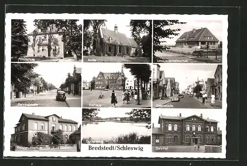 AK Bredstedt, Kreisberufsschule, Landwirtschaftsschule, Osterstrasse, Bahnhof, Mittelschule