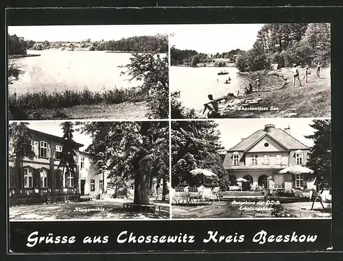 AK Chossewitz, Chossewitzer See, Klingemühle, Reisebüro der DDR-Erholungsheim