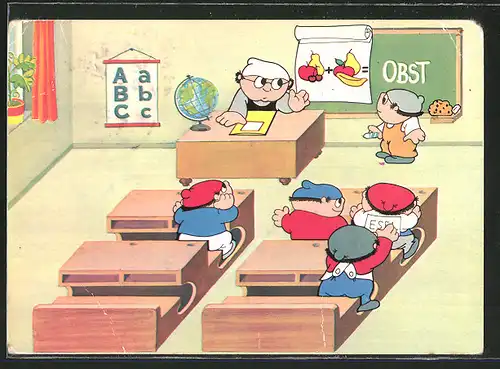 AK Rechenstunde, Mainzelmännchen in der Schule, Zweites Deutsches Fernsehen 1969