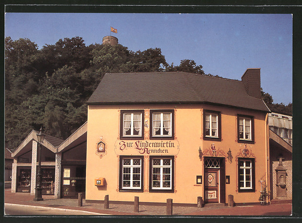 AK Bad Godesberg, Gasthaus "Aennchen" mit Godesburg Nr