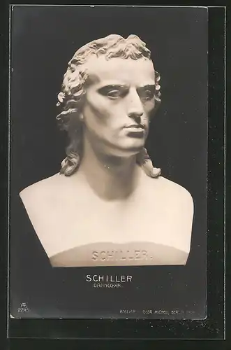 Künstler-AK Dannecker, Büste Friedrich Schiller