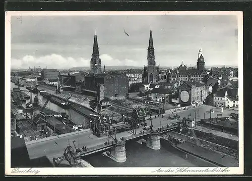 AK Duisburg, Blick auf die Schwanentorbrücke