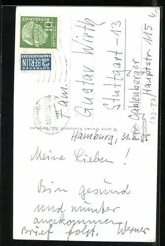 AK Hamburg, Hummel Hummel Mors Mors, Wasserträger