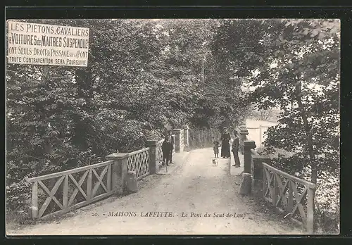 AK Maisons-Laffitte, le pont du Saut-de-Loup