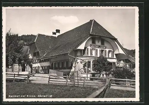 AK Zäziwil, Gasthaus zur Krone