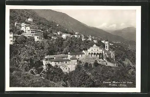 AK Locarno, Madonna del Sasso, Orselina e Brione