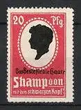 Reklamemarke Shampoon mit dem schwarzen Kopf, Schutzmarke Schwarzkopf