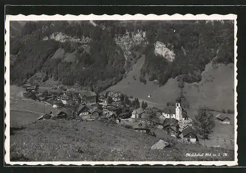 AK Melchtal, Gesamtansicht aus der Vogelschau