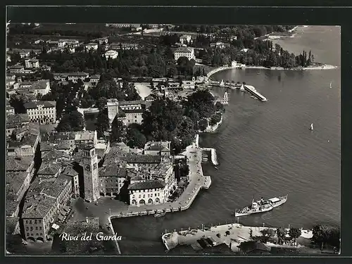 AK Riva del Garda, Panorama aus der Vogelschau