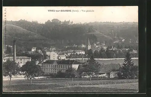 AK Virieu-sur-Bourbre, vue générale