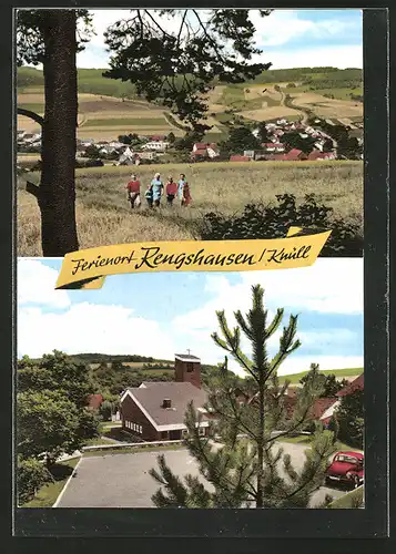 AK Knüllwald-Rengshausen, Ortspanorama, Ortsansicht