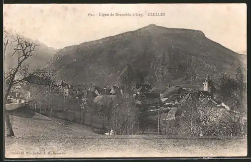 AK Clelles, vue générale, ligne de Grenoble à Gap