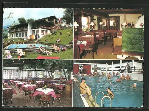 AK Windischgarsten, Hotel Bischofsberg mit Schwimmbad & Speisesaal
