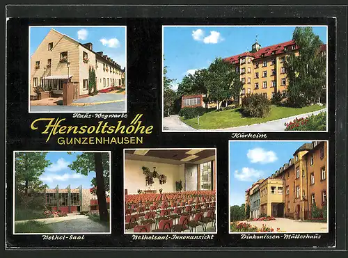 AK Gunzenhausen, Hensoltshöhe, Kurheim, Haus Wegwarte, Diakonissen-Mutterhaus