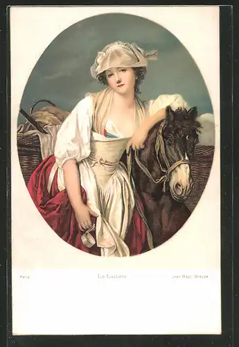 Künstler-AK Stengel & Co. Nr. 29885: La Laitière von Jean Bapt. Greuze