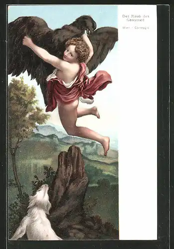 Künstler-AK Stengel & Co. Nr. 29757: Der Raub des Ganymed