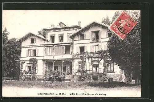 AK Montmorency, Villa Helvetia, rue de Valmy 6