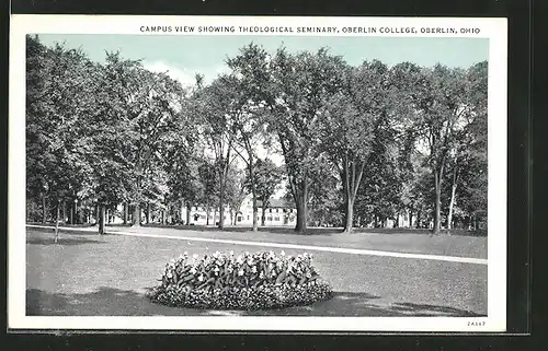 AK Oberlin, OH, Campus View showing Theological Seminary, Oberlin College